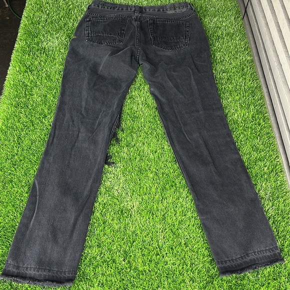 PACSUN Black Distressed Roses Jeans size 30 - Picture 11 of 12